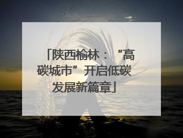 陕西榆林：“高碳城市”开启低碳发展新篇章