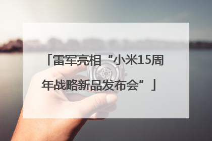 雷军亮相“小米15周年战略新品发布会”
