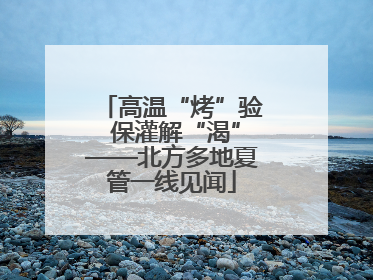 高温“烤”验 保灌解“渴”——北方多地夏管一线见闻
