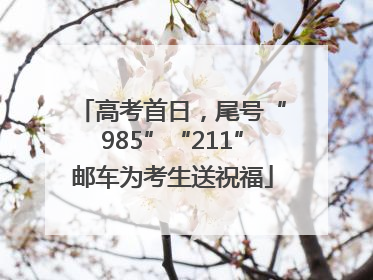 高考首日，尾号“985”“211”邮车为考生送祝福