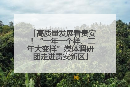 高质量发展看贵安！“一年一个样、三年大变样”媒体调研团走进贵安新区