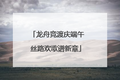 龙舟竞渡庆端午 丝路欢歌谱新章