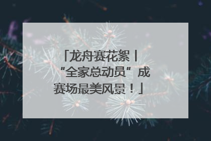 龙舟赛花絮丨 “全家总动员”成赛场最美风景！