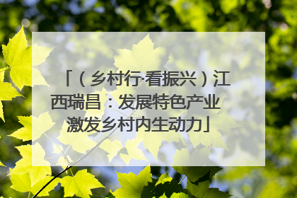 （乡村行·看振兴）江西瑞昌：发展特色产业 激发乡村内生动力