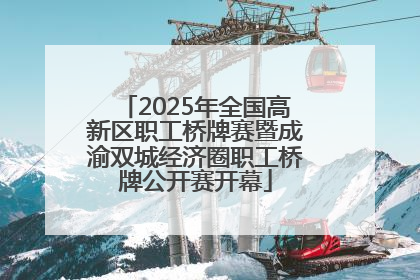 2025年全国高新区职工桥牌赛暨成渝双城经济圈职工桥牌公开赛开幕