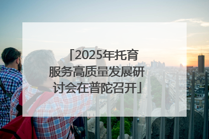 2025年托育服务高质量发展研讨会在普陀召开