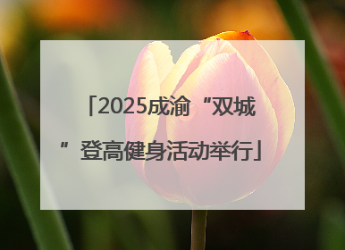 2025成渝“双城”登高健身活动举行