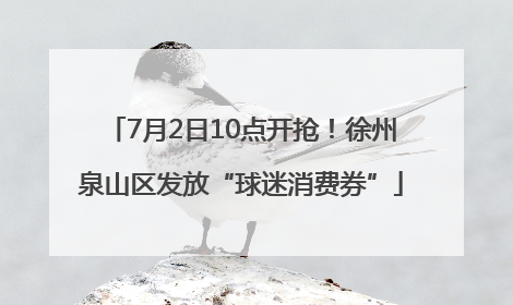 7月2日10点开抢！徐州泉山区发放“球迷消费券”
