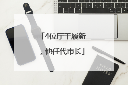 4位厅干履新，他任代市长