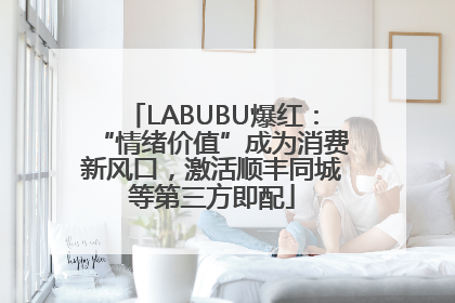 LABUBU爆红：“情绪价值”成为消费新风口，激活顺丰同城等第三方即配