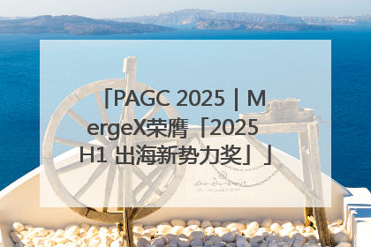 PAGC 2025｜MergeX荣膺「2025 H1 出海新势力奖」